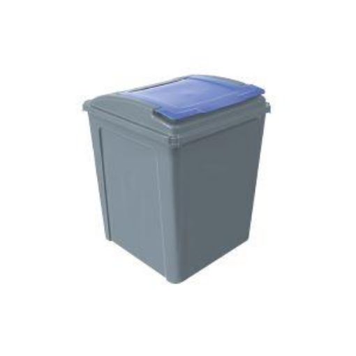 Picture of 50lt Eco Waste Recycling Bin 40x40x50cm - Blue Lid