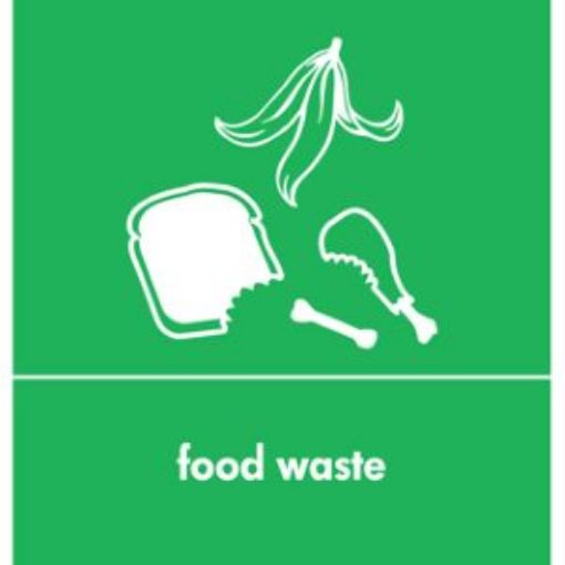 Picture of Recycle Label Self Adhesive - Green Food Waste