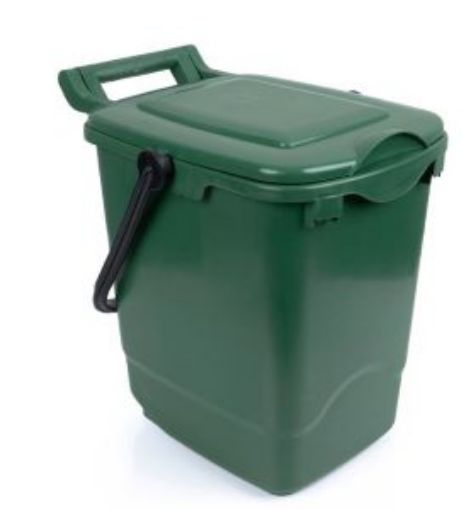 Picture of 23lt Food Waste Caddy - Green 29x34x39cm