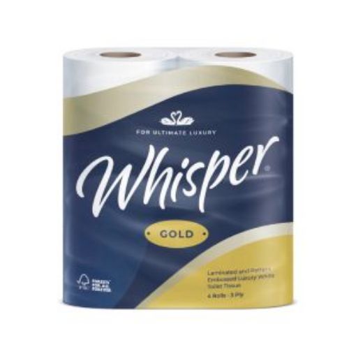 Picture of Whisper Gold 3ply Toilet Rolls 40x170sh