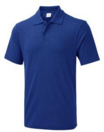 Picture of UX Unisex Polo Shirt Polycotton - Royal Blue