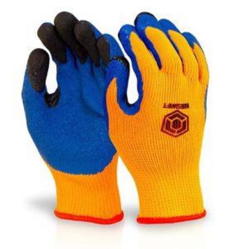 Picture of Thermo-Star Latex  Dipped Gloves - Orange/Blue