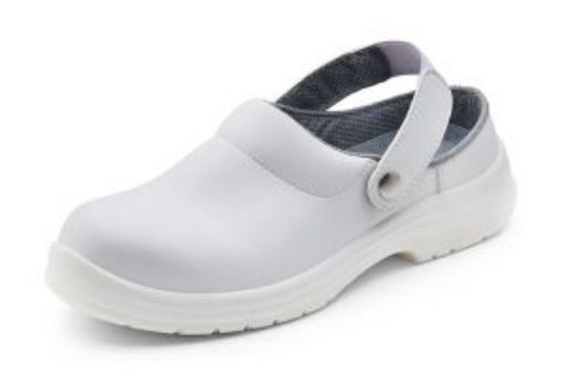 Picture of Microfibre Safety Clog - White