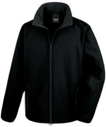 Picture of Result Core Printable Softshell Jacket - Black