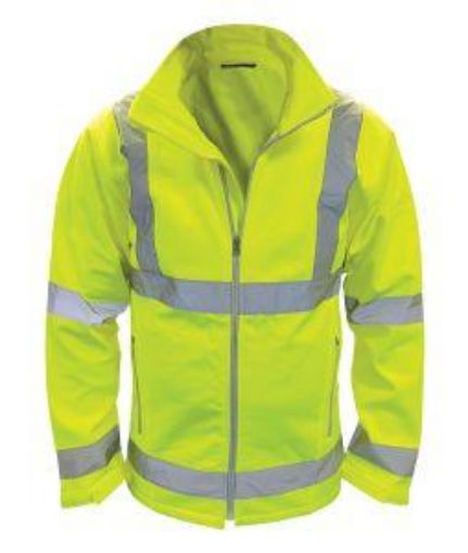 Picture of Marauder Hi Vis Softshell Jacket - Yellow