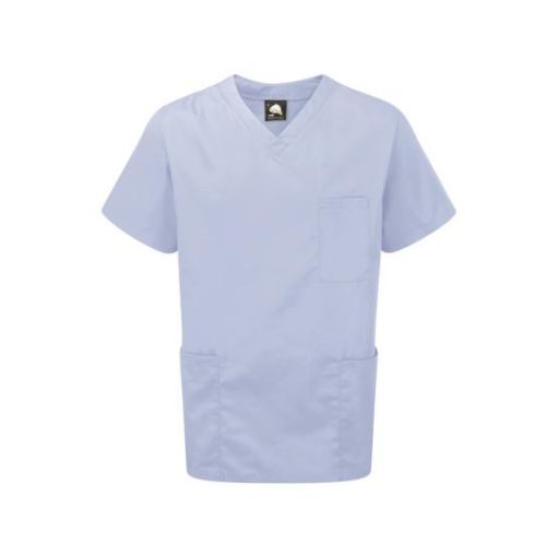 Picture of Unisex Healthcare Scrub Top - Pale Blue