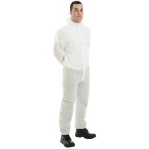 Picture of Supertex SMS Type 5/6 Hooded Coverall - White