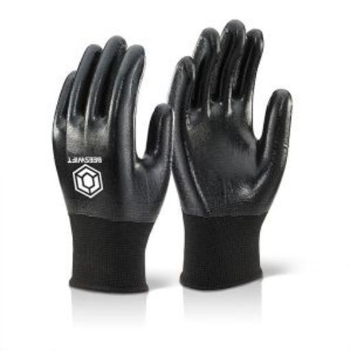 Picture of HD Nitrile Polyester Glove Fully Coated - Black