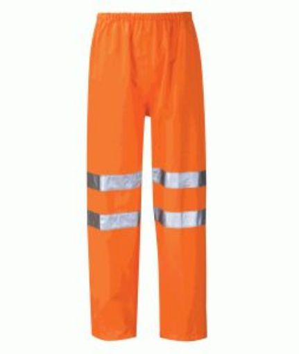 Picture of Thor Hi Vis Waterproof Breathable Over Trouser - Orange