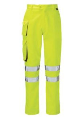 Picture of His Vis Gamma Combat Trousers Regular Leg - Yellow