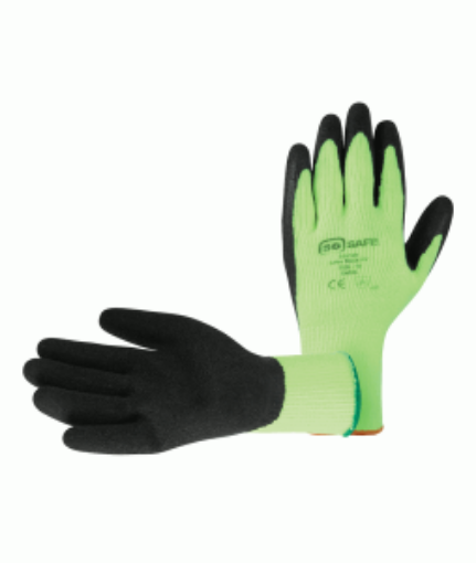 Picture of Thermoflex Latex Dipped Cold Weather Glove - Black/Green