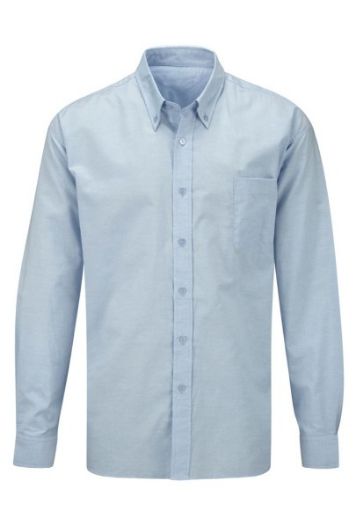 Picture of Mens Oxford Shirt Long Sleeve - Light Blue