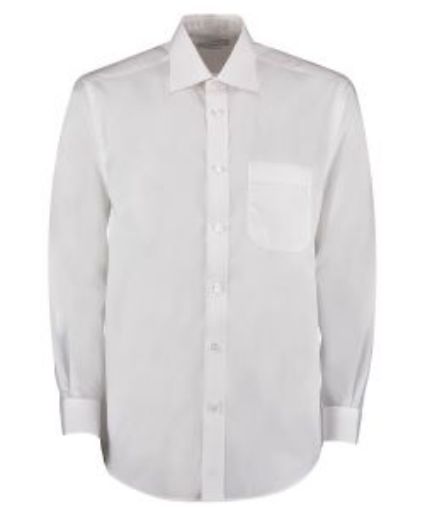 Picture of Kustom Kit Corporate Oxford Shirt Long Sleeve - White