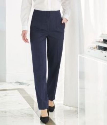 Picture of Rosalind Ladies High Waist Suit Trousers Regular Leg - 