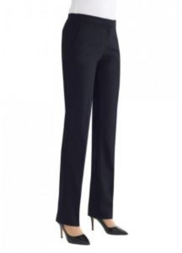 Picture of Reims Ladies Tailored Fit Dess Trousers Reg Leg - Navy