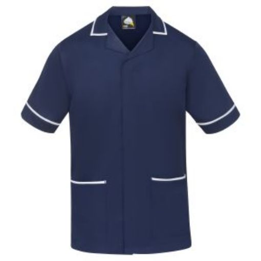 Picture of Darwin Male Healthcare Tunic - Navy/White