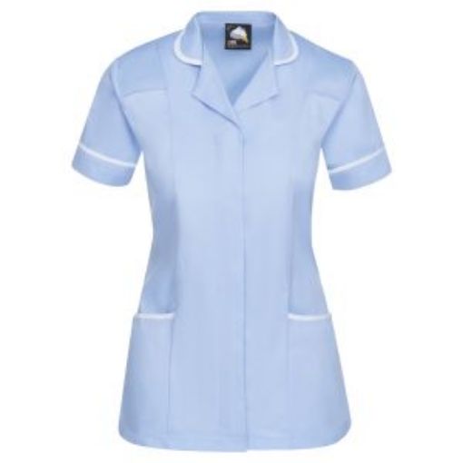 Picture of Ladies Florence Healthcare Tunic - Sky Blue/White